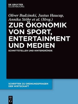 cover image of Zur Ökonomik von Sport, Entertainment und Medien
